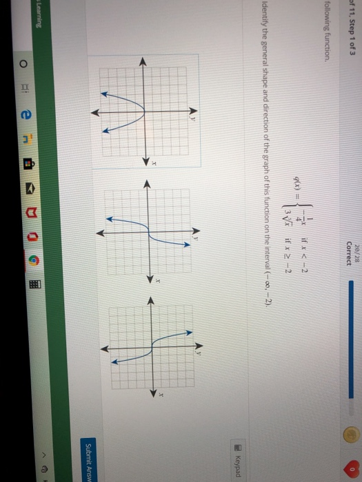 Solved of 11, Step 1 of 3 20/ 28 Correct following function. | Chegg.com