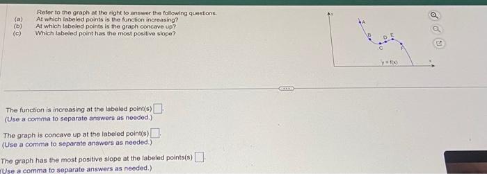 Solved Refer to the graph at the right to answer the | Chegg.com
