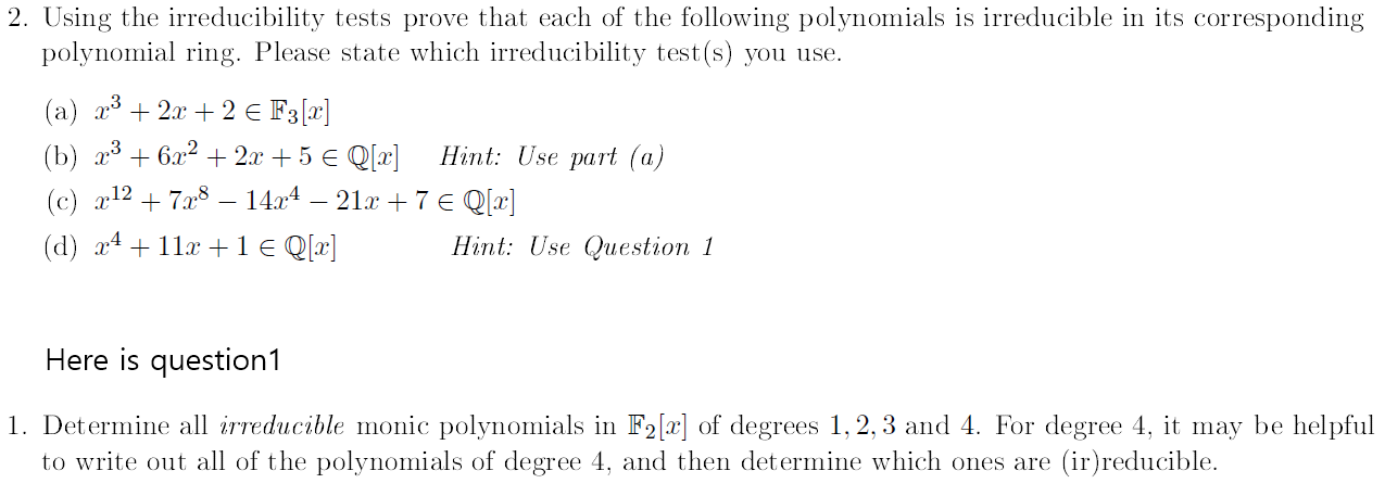 Solve Question 2, ﻿please. I Added Question 1 ﻿in The | Chegg.com