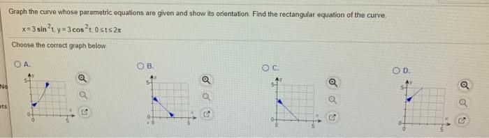 Solved Find two different parametric equations for the | Chegg.com