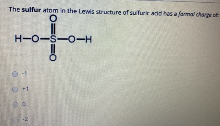 lewis structure of sulfuric acid