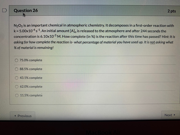 solved-question-26-2-pts-n2o5-is-an-important-chemical-in-chegg