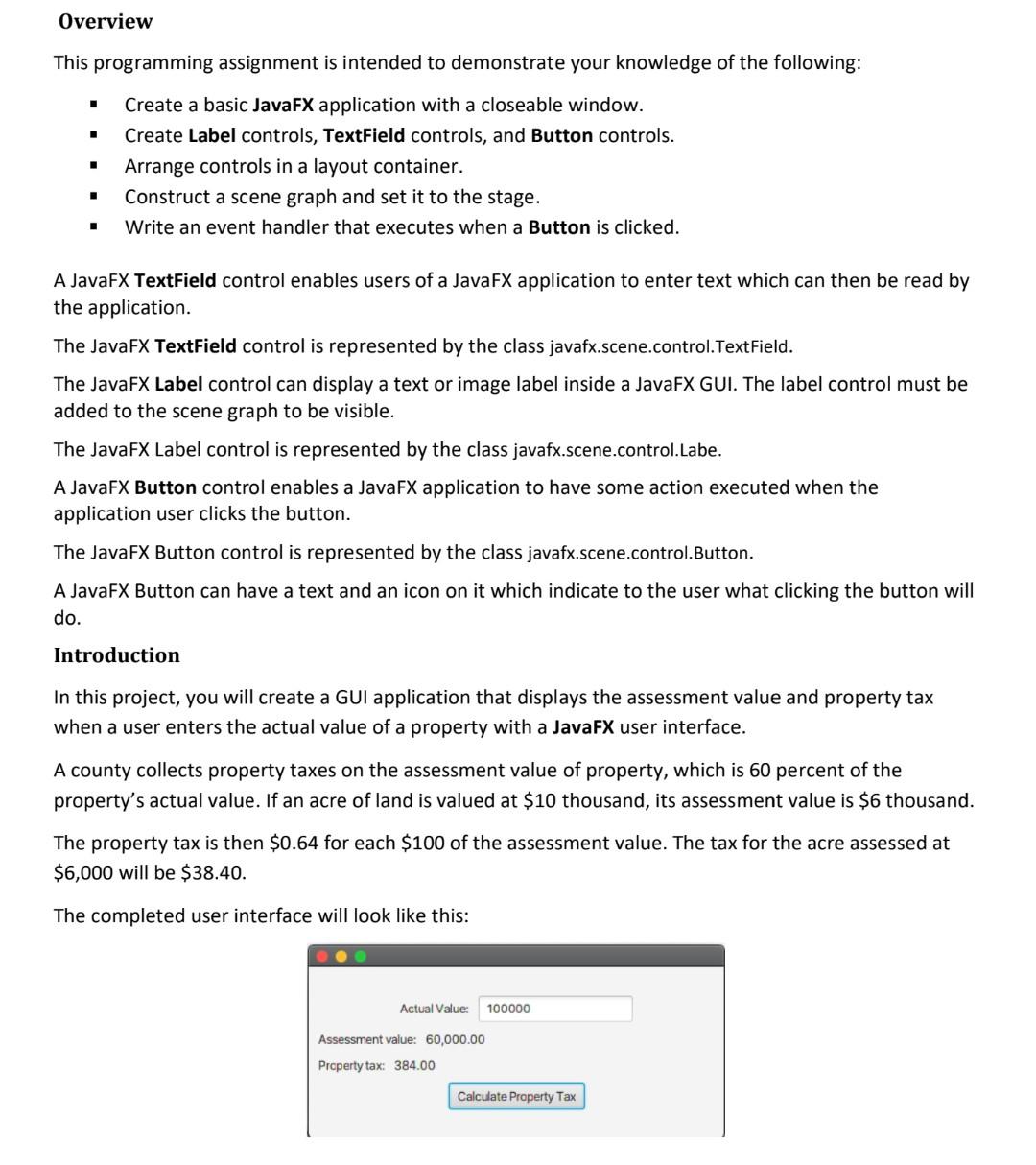 Solved Overview This programming assignment is intended to | Chegg.com