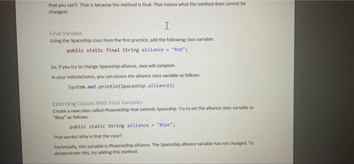 Solved Inheritance and Super Practice CREATE A NEW JAVA | Chegg.com