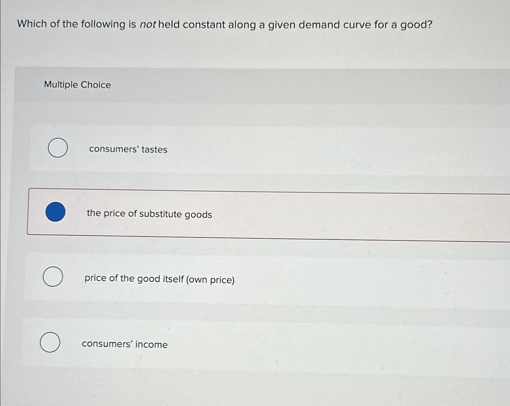 Solved Which of the following is not held constant along a | Chegg.com