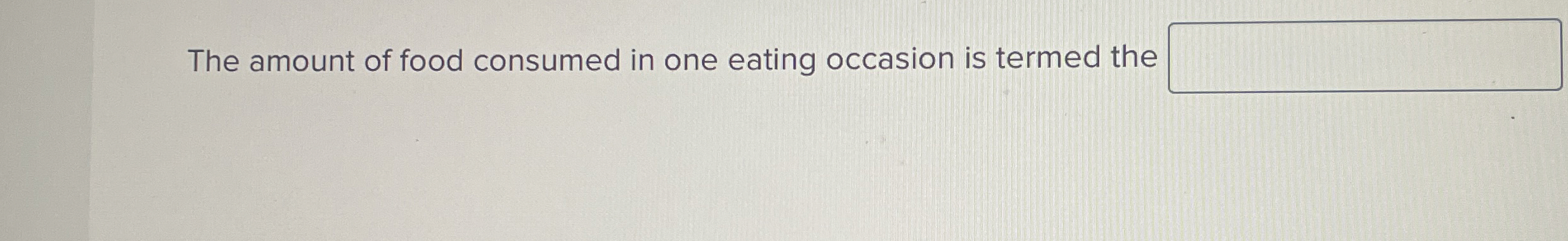 Solved The amount of food consumed in one eating occasion is | Chegg.com