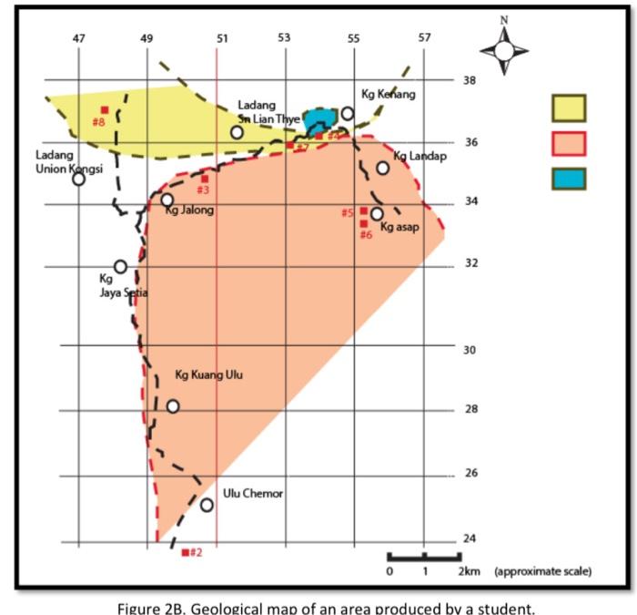 Solved 2. Map of Figure 2A is the geological map of | Chegg.com