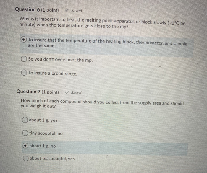 Solved Question 6 (1 point) Saved Why is it important to | Chegg.com