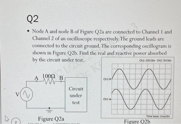 Solved - Node A and node B of Figure Q2a are connected to | Chegg.com