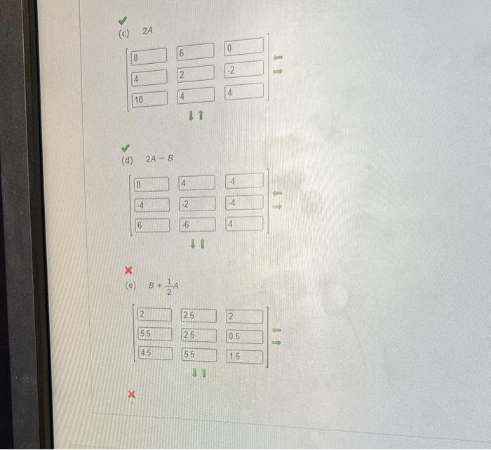 Solved Find, If Possible, A+B,A−B,2A,2A−B, And B+21A. (If | Chegg.com