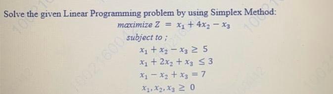 Solved Solve the given Linear Programming problem by using | Chegg.com
