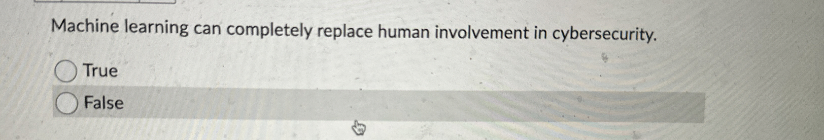 Solved Machine learning can completely replace human | Chegg.com