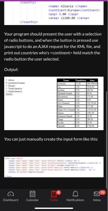 Overview: Write a javascript program to read and | Chegg.com