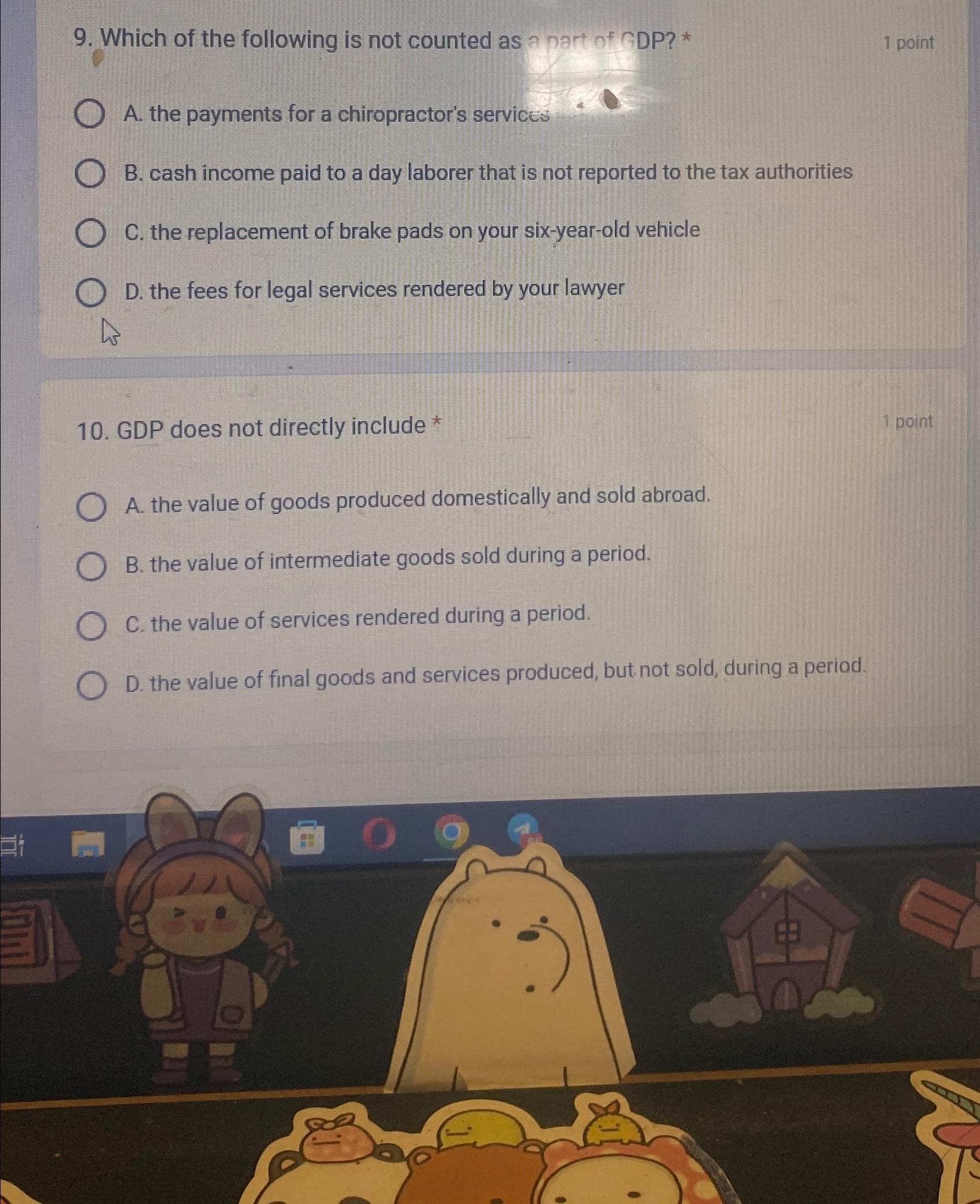 Solved Which of the following is not counted as a part of | Chegg.com