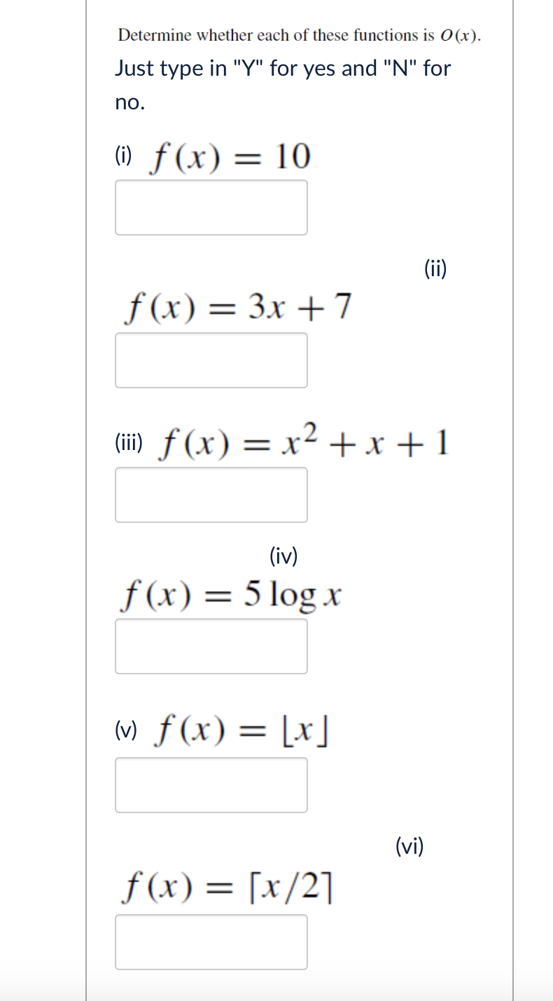Solved solve this in discrete mathDetermine whether each of | Chegg.com