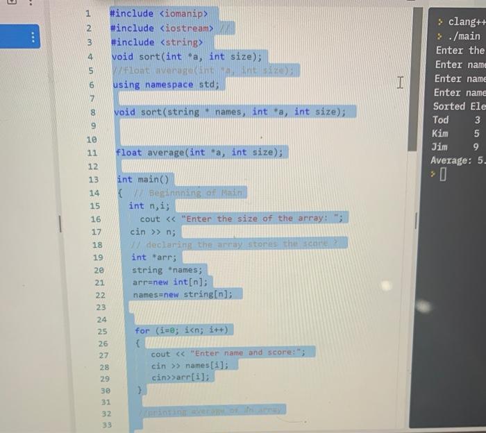 Solved Please use comments and code in C++ Please make the | Chegg.com