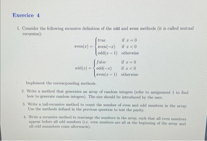Solved 1. Consider the following recursive definition of the | Chegg.com