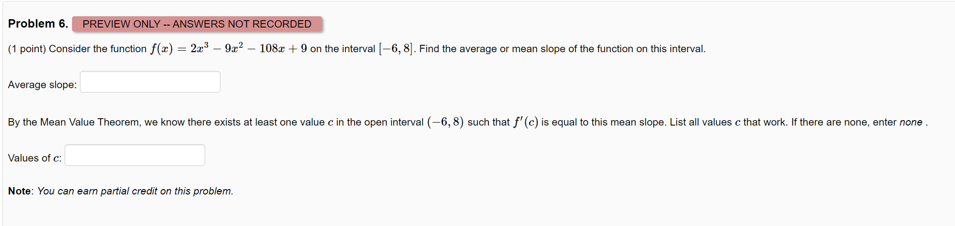 Solved Problem 6 Preview Only ï Answers Not Recorded 1 Chegg Solved Problem 6 Preview Only ï Answers Not Recorded 1 Chegg