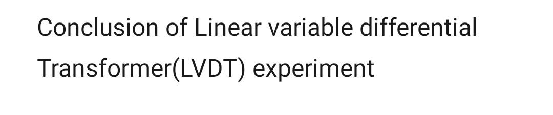 Solved Conclusion of Linear variable differential | Chegg.com