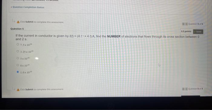Solved If the current in conductor is given by | Chegg.com