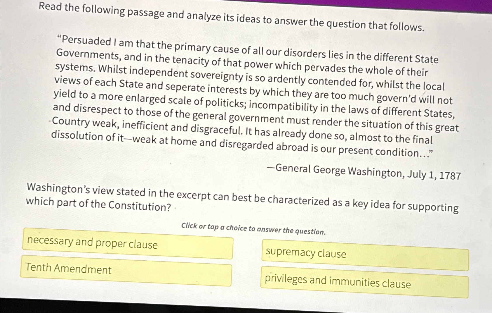 Solved Read the following passage and analyze its ideas to | Chegg.com