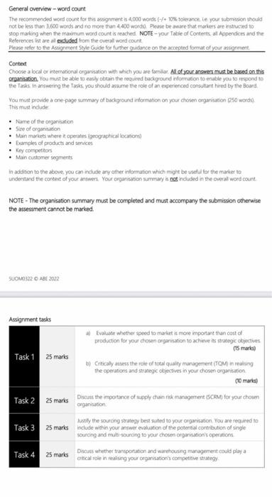 General overview - word count The recommended word | Chegg.com