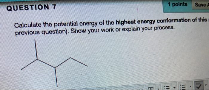 Solved 1 Points Save QUESTION 7 Calculate The Potential | Chegg.com