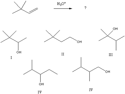 Solved Select the structure of the major product formed from | Chegg.com