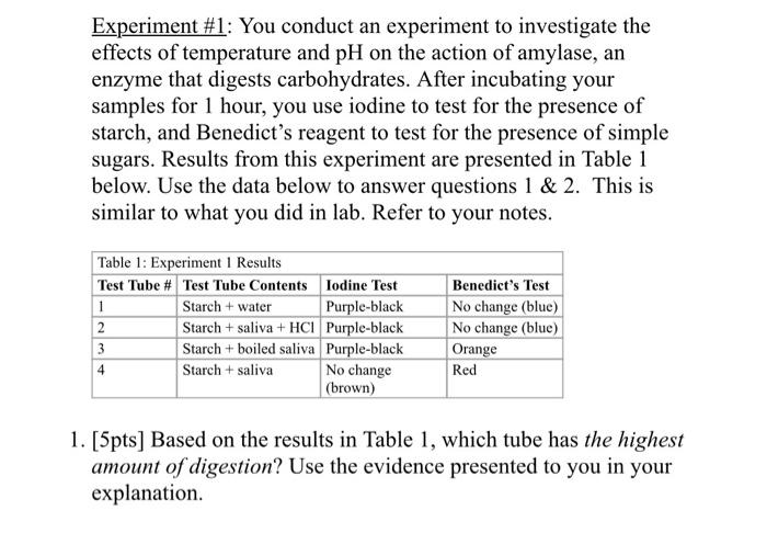 Solved Experiment #1: You conduct an experiment to | Chegg.com