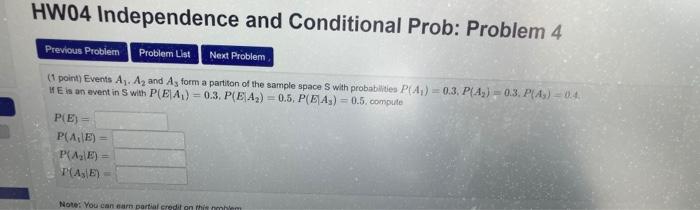 Solved Previous Problem Problemi Next Problem (1 Pointi On | Chegg.com