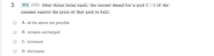 Solved 3 3 (25) other things being equal, the current demand | Chegg.com