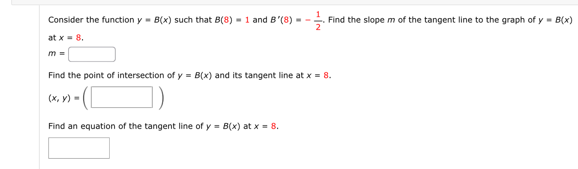 Solved Consider The Function Y B X ﻿such That B 8 1 ﻿and