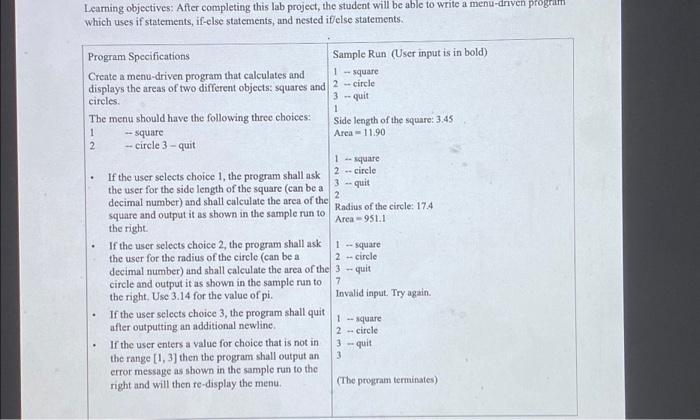 Solved Learning objectives: After completing this lab | Chegg.com