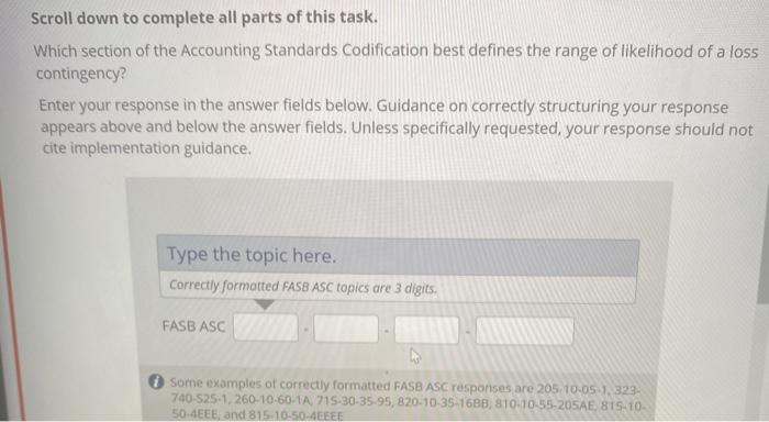 Solved Scroll down to complete all parts of this task. Which | Chegg.com