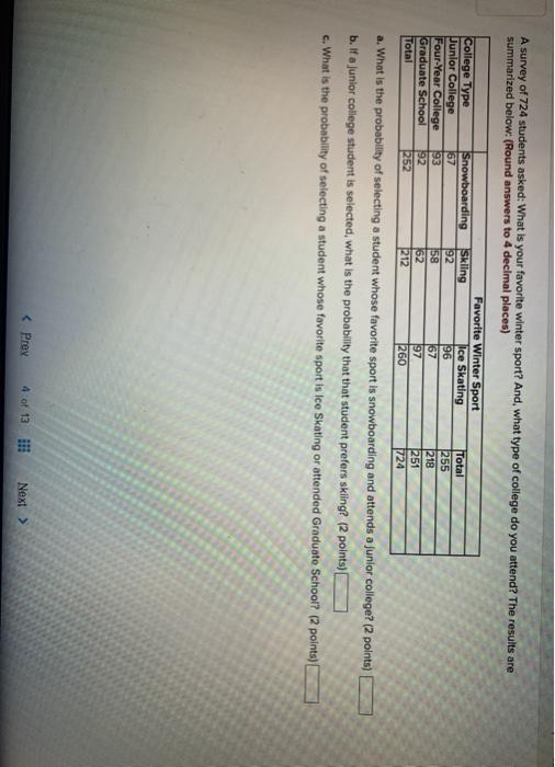 solved-a-survey-of-724-students-asked-what-is-your-favorite-chegg