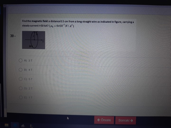 Solved Find the magnetic field a distance 0.5 cm from a long | Chegg.com