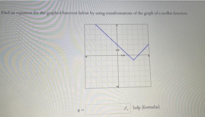 Solved Find an equation for the graphed function below by | Chegg.com