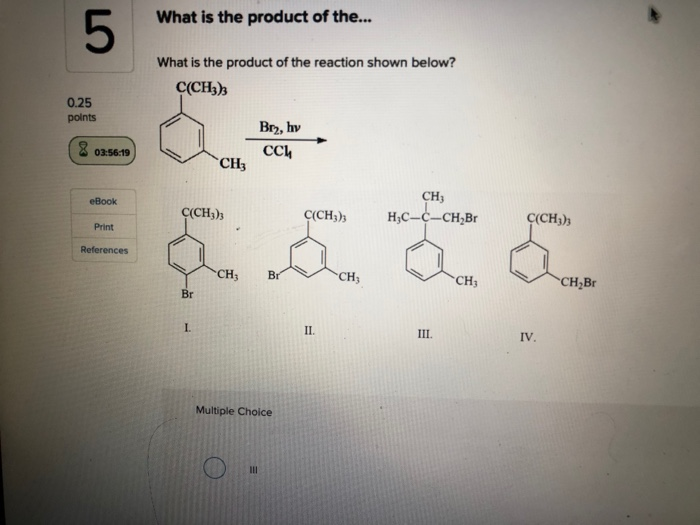 Solved What Is The Product Of The What Is The Product Chegg Com