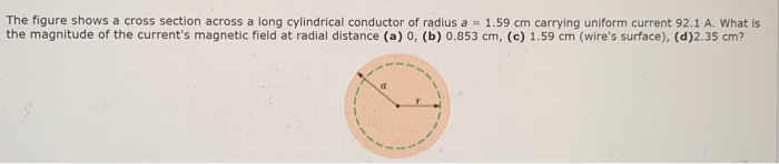 Solved The Figure Shows A Cross Section Across A Long | Chegg.com