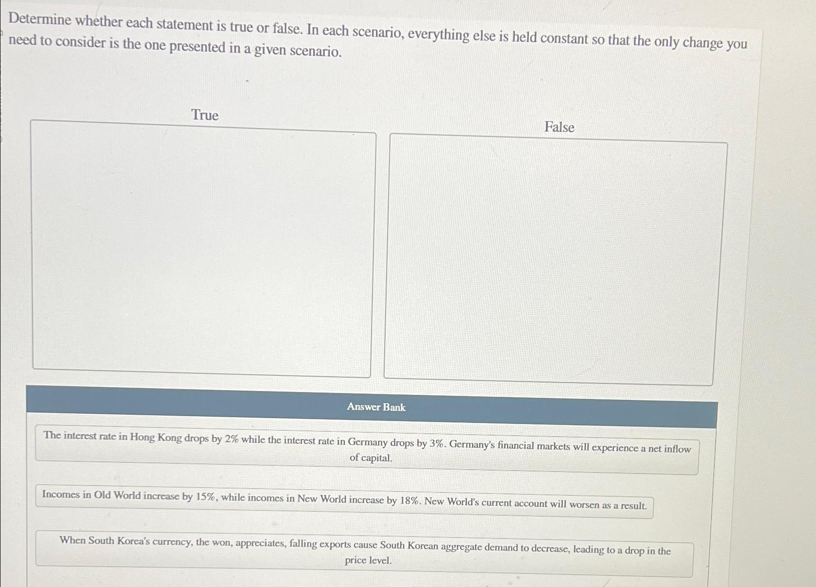 Solved Determine whether each statement is true or false. In | Chegg.com
