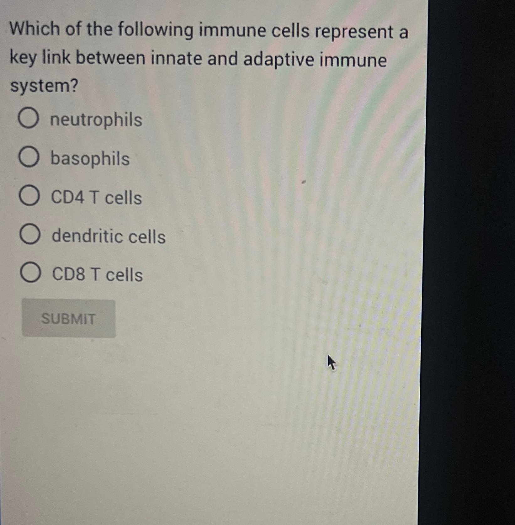 Solved Which of the following immune cells represent a key | Chegg.com