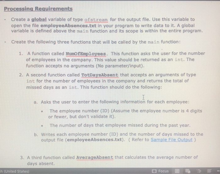 Solved IN C++ Programming NEED ASAP PLEASE SCREENSHOT CODE | Chegg.com