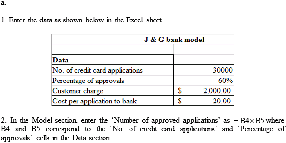 Solved: J&G Bank Receives A Large Number Of Credit Card ... | Chegg.com