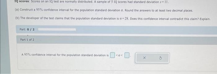 Solved Construct an 80% confidence interval for the | Chegg.com