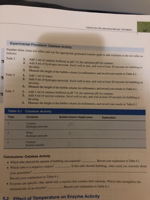 Inquiry Into Life Laboratory Manual 15th Edition 57 Chegg 