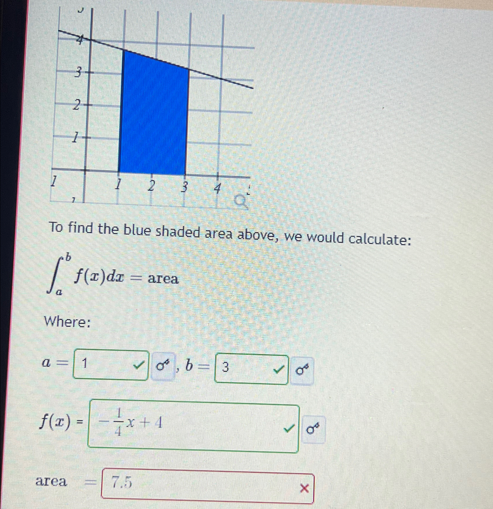 Solved To find the blue shaded area above, we would | Chegg.com