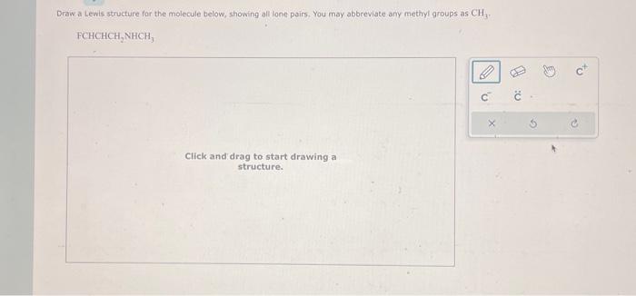 Solved Draw a Lewis structure for the molecule below, | Chegg.com