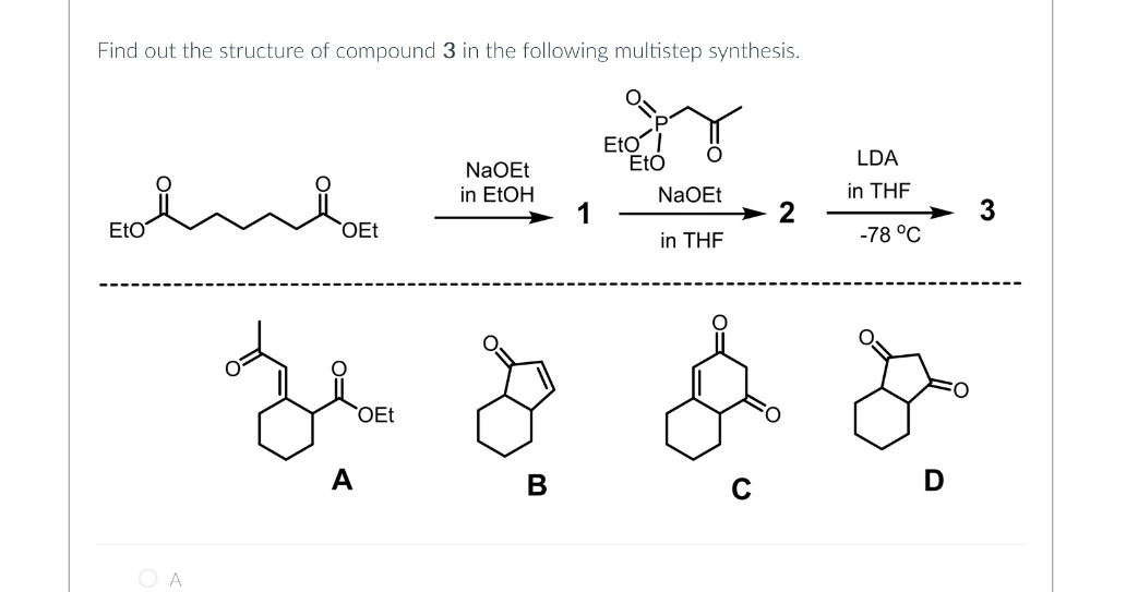 Solved Find out the structure of compound 3 ﻿in the | Chegg.com