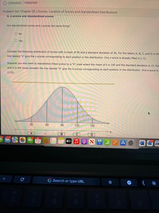 Solved Problem Set: Chapter 05 z-Scores: Location of Scores | Chegg.com