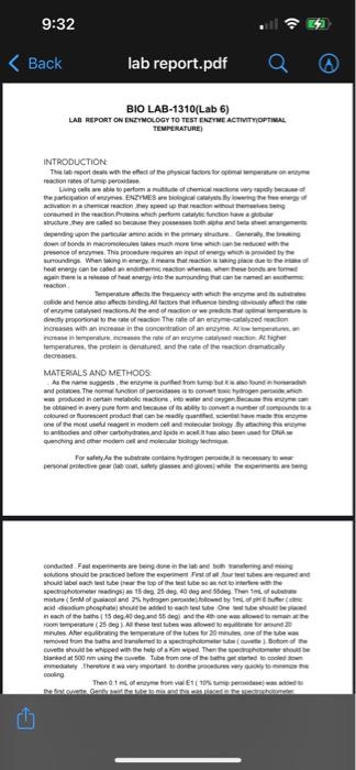 Solved BIOLOGY LABI need to write Lab Report about | Chegg.com